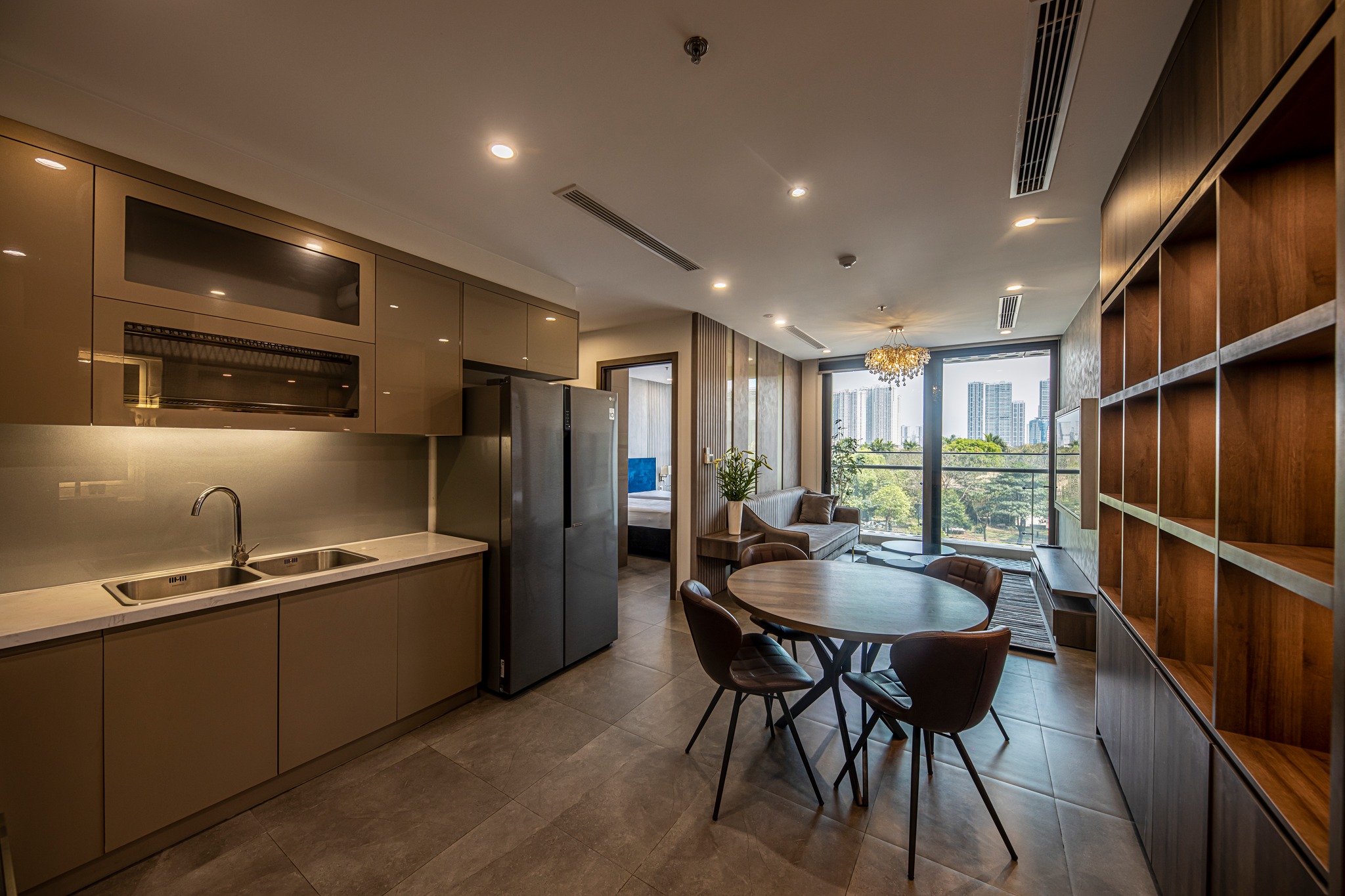 Chủ nhà cho thuê gấp Sun Square Mỹ Đình 95m2, 3N full đồ đẹp căn góc vào luôn 14.5tr/th 09